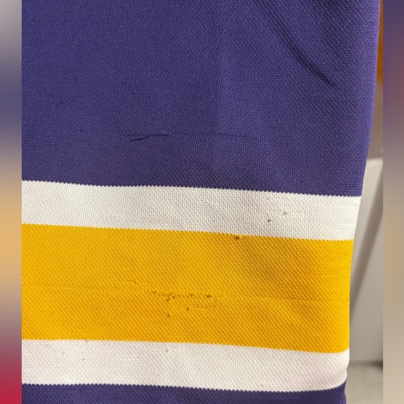 RARE VINTAGE LOS ANGELES KINGS JERSEY PURPLE (blank) - Picture 5 of 6